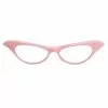 Elope 50s Pink Frame Glasses -Costumes Sales 50s pink frame glasses