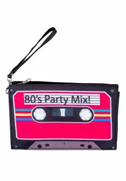 Funny Fashions '80s Cassette Party Mix Tape Wristlet