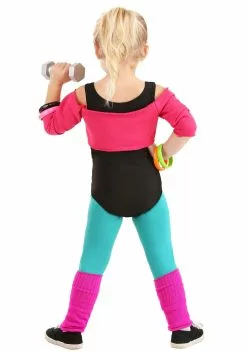 Fun Costumes Toddler 80's Workout Girl Costume 10 Fun Costumes Toddler 80's Workout Girl Costume -Costumes Sales 80s workout girl alt 3