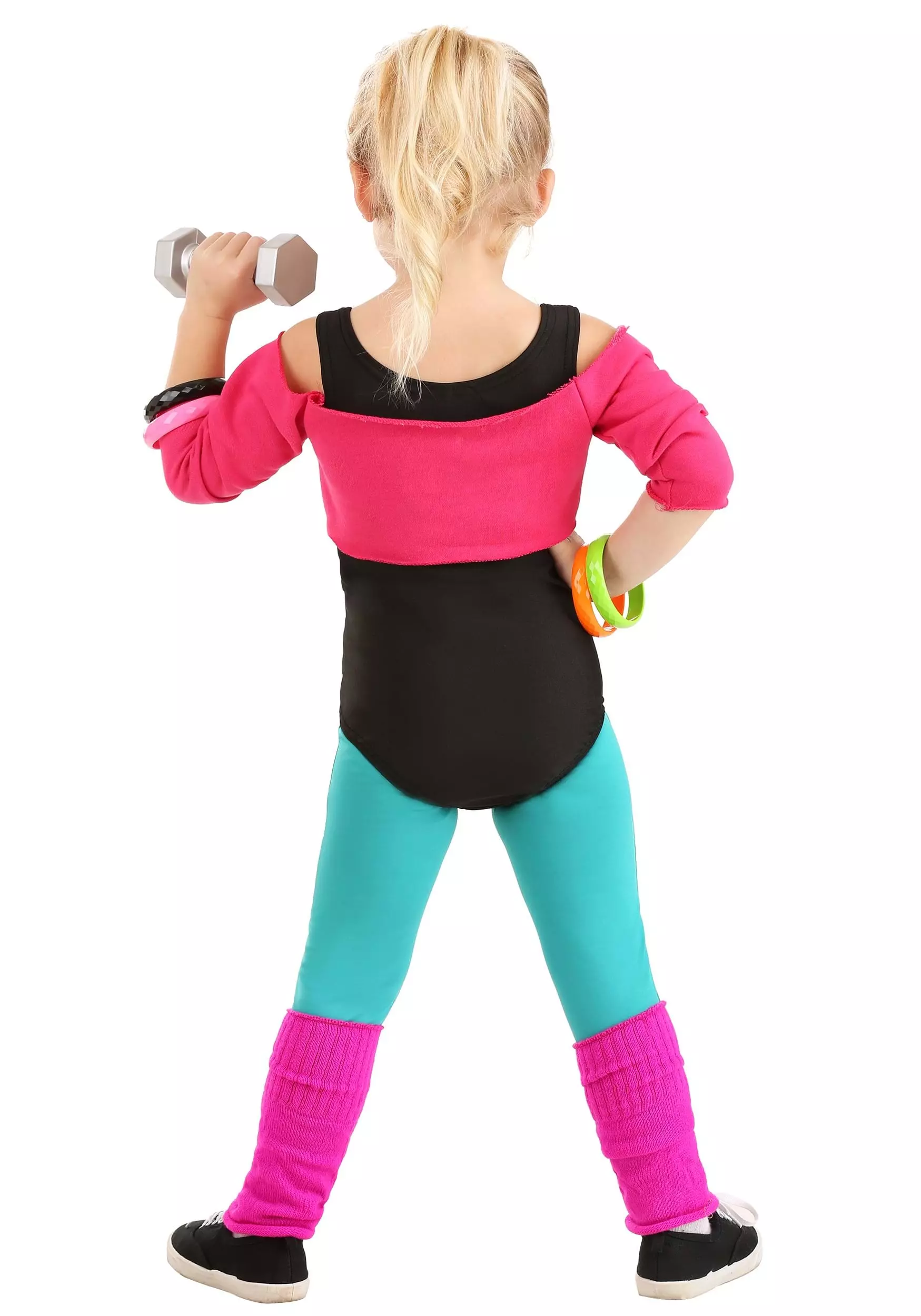 Fun Costumes Toddler 80's Workout Girl Costume 6 Fun Costumes Toddler 80's Workout Girl Costume - Image 4