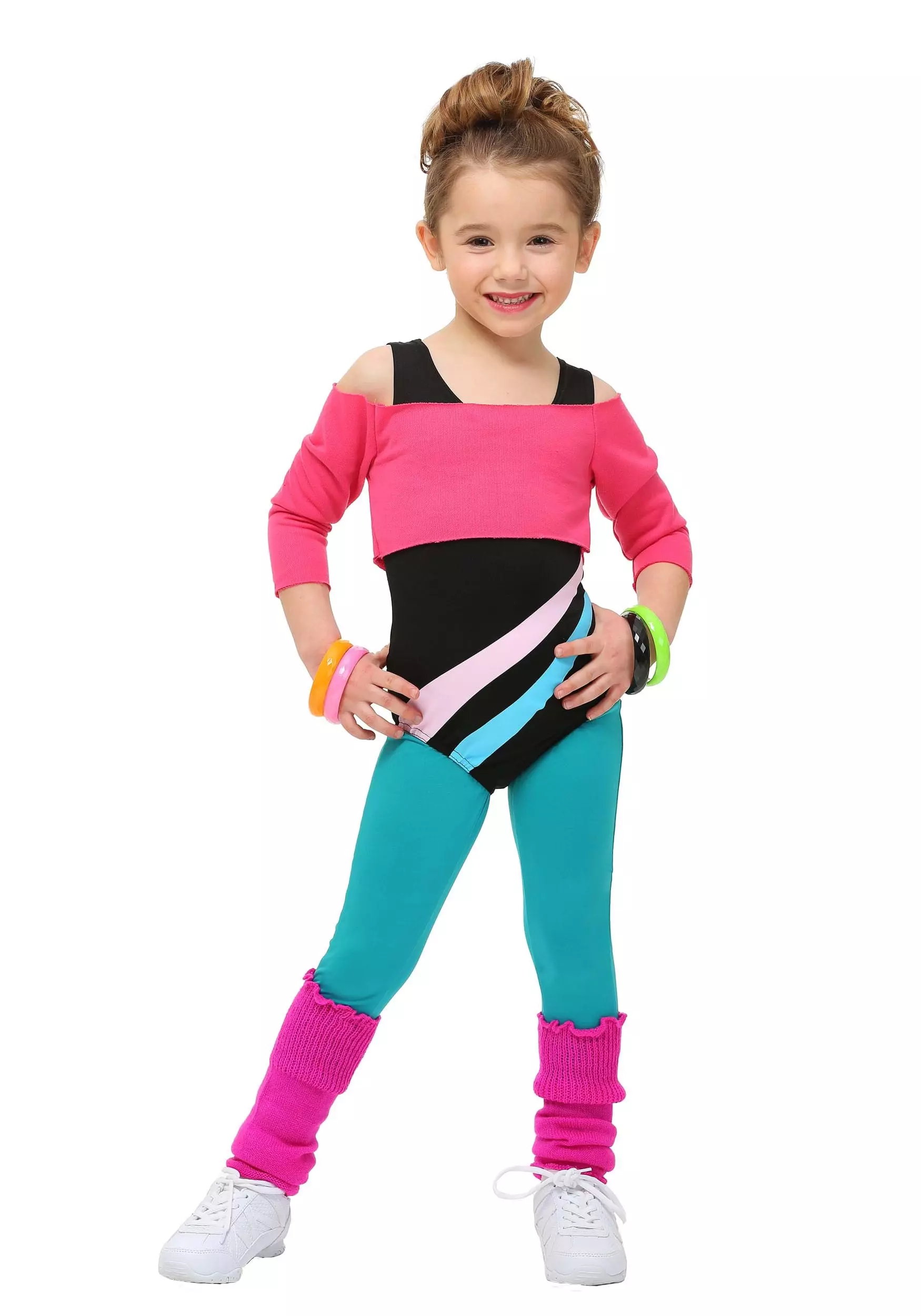 Fun Costumes Toddler 80's Workout Girl Costume 3 Fun Costumes Toddler 80's Workout Girl Costume