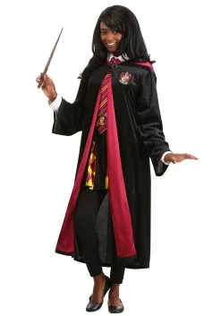 Jerry Leigh Plus Size Harry Potter Hermoine Deluxe Gryffindor Robe For Adults -Costumes Sales adult plus size harry potter hermoine deluxe gryffindor robe 2