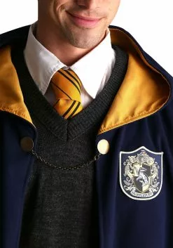 Elope Vintage Harry Potter Hogwarts Hufflepuff Robe 16 Elope Vintage Harry Potter Hogwarts Hufflepuff Robe -Costumes Sales adult vintage harry potter hogwarts hufflepuff rob alt 5
