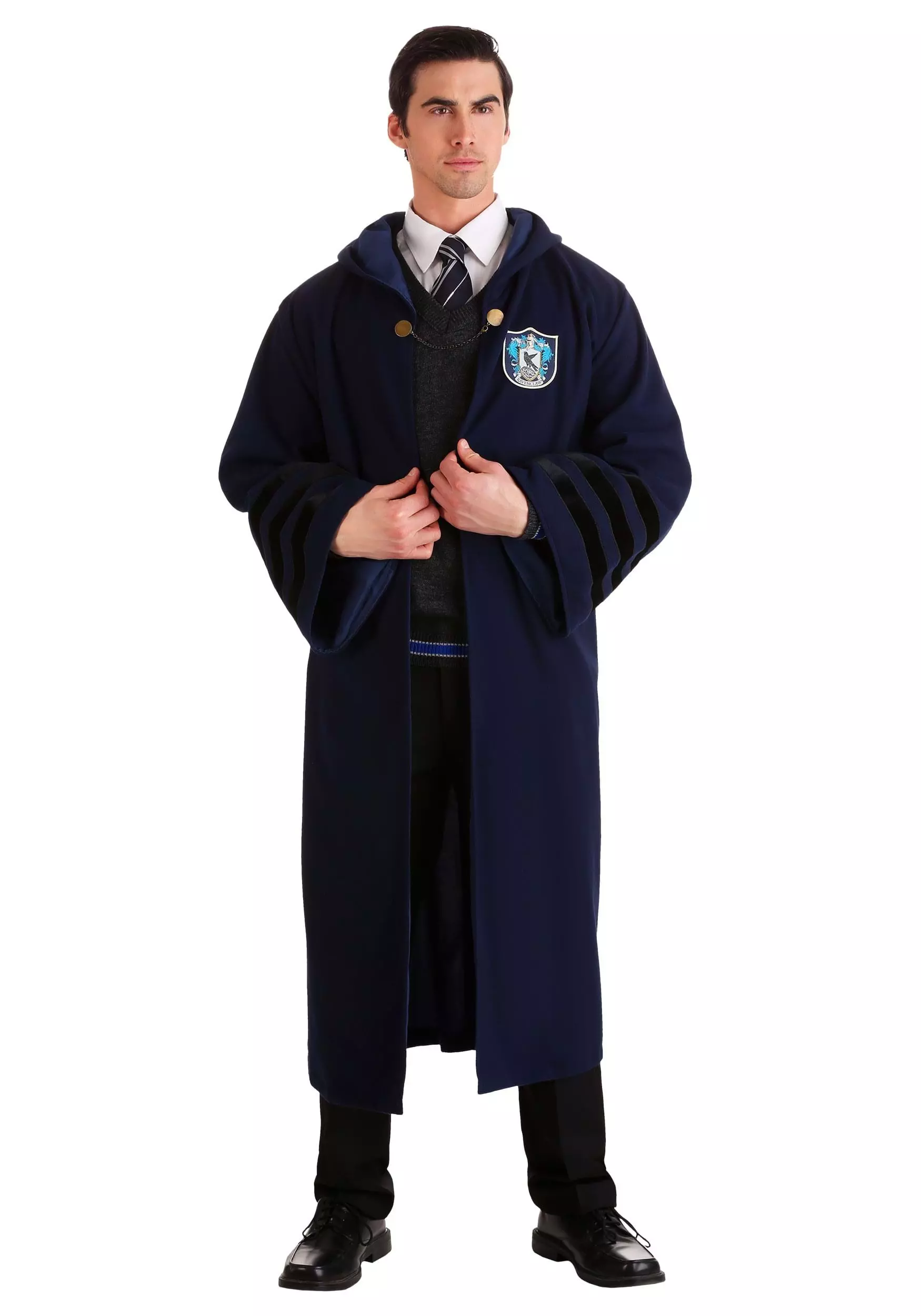 Elope Adult's Vintage Harry Potter Hogwarts Ravenclaw Robe 8 Elope Adult's Vintage Harry Potter Hogwarts Ravenclaw Robe - Image 6