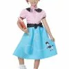 California Costume Collection Girls Blue 50's Sock Hop Dress Costume -Costumes Sales blue 50s sock hop dress girls costume