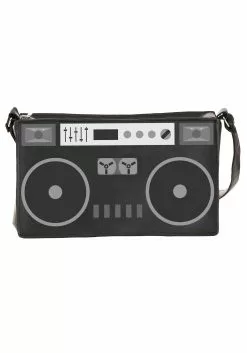 Fushengyuan Industry CO., Black Boombox Costume Purse 8 Fushengyuan Industry CO., Black Boombox Costume Purse -Costumes Sales boombox purse alt 2