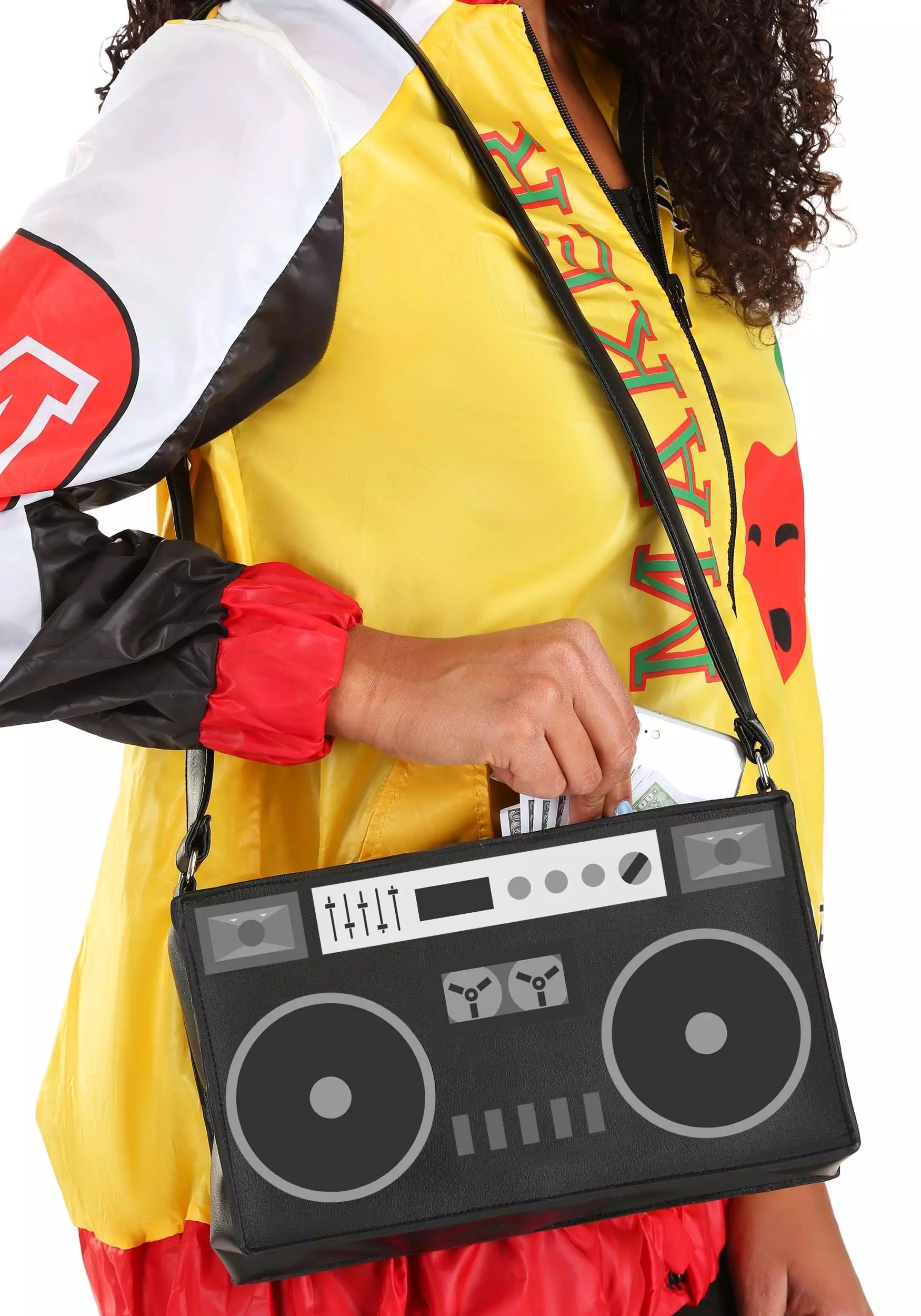 Fushengyuan Industry CO., Black Boombox Costume Purse 3 Fushengyuan Industry CO., Black Boombox Costume Purse