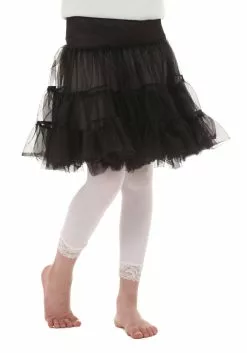 Fun Costumes Child Black Knee Length Crinoline