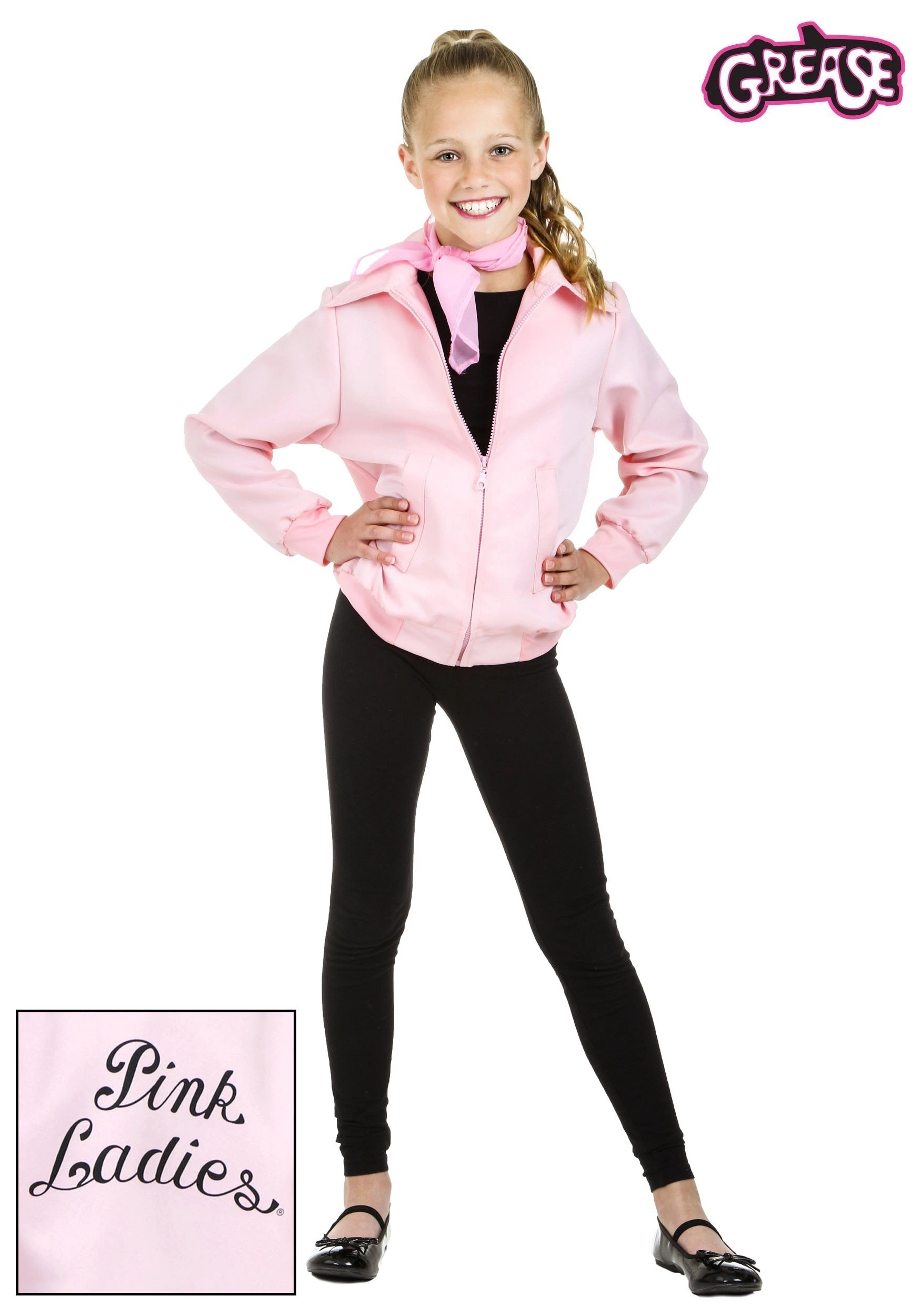 Fun Costumes Child Deluxe Pink Ladies Jacket Costume 3 Fun Costumes Child Deluxe Pink Ladies Jacket Costume