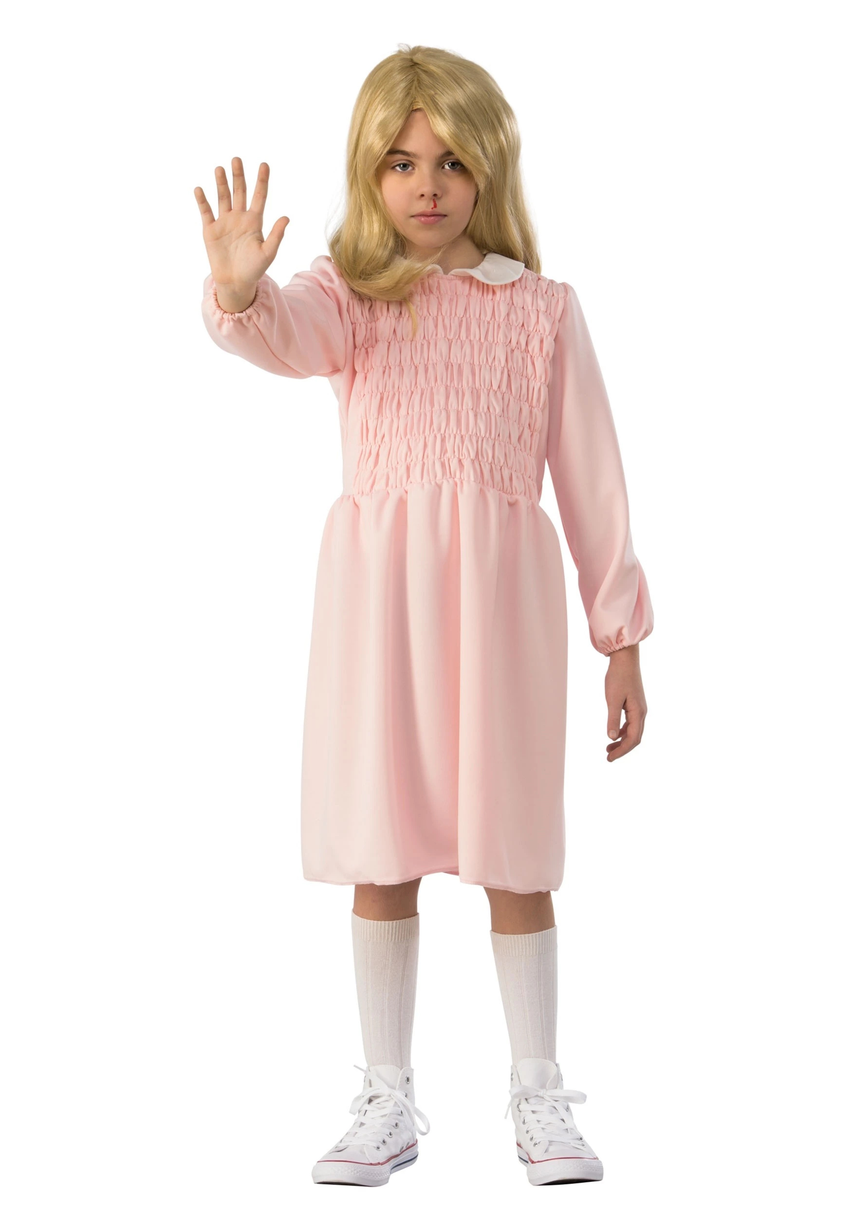Rubies Costume Co. Inc Eleven Long Sleeve Dress Stranger Things Child Costume 3 Rubies Costume Co. Inc Eleven Long Sleeve Dress Stranger Things Child Costume