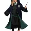 Elope Harry Potter Vintage Slytherin Robe For Children 2 Elope Harry Potter Vintage Slytherin Robe For Children -Costumes Sales child vintage hogwarts slytherin robe update