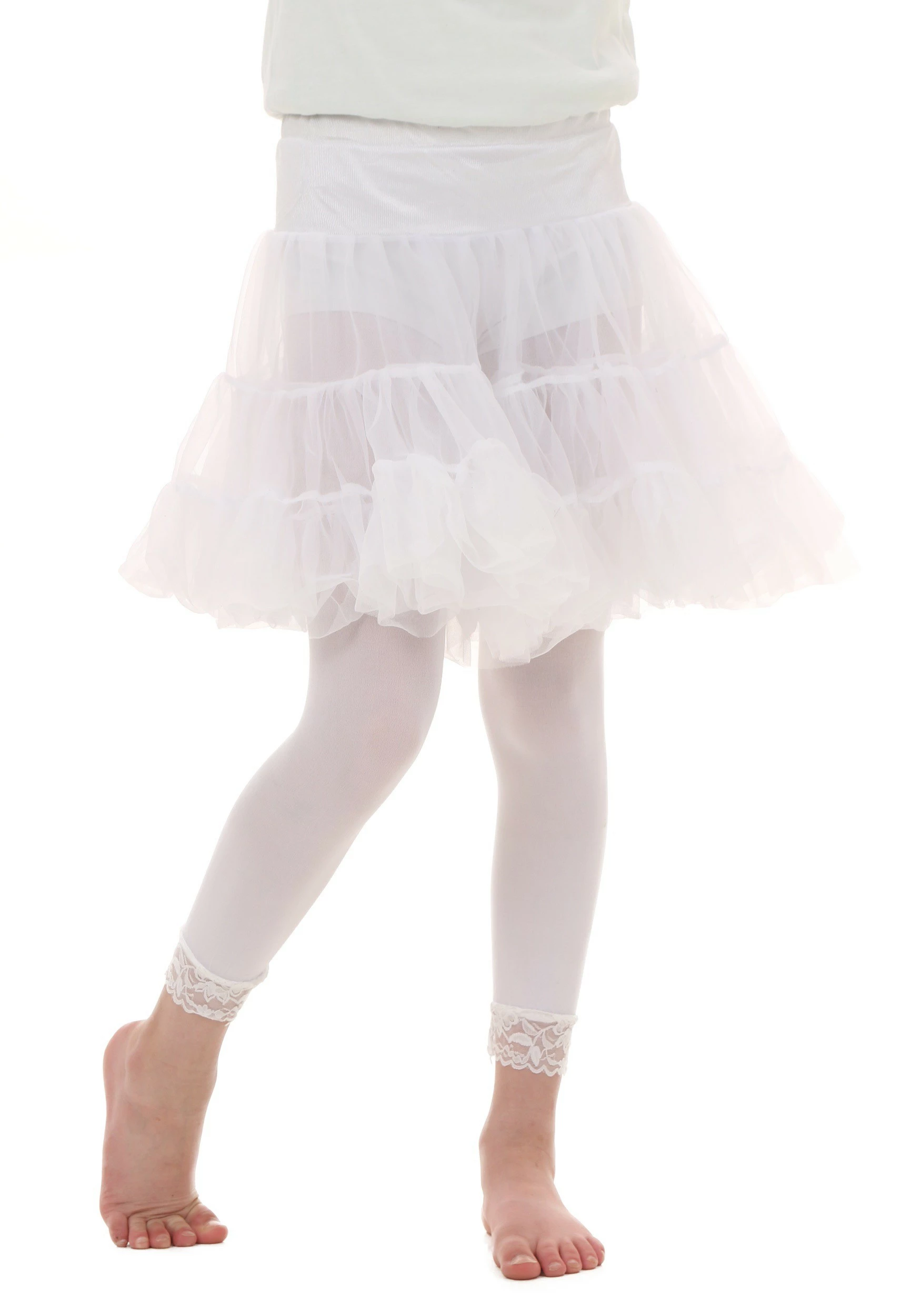 Fun Costumes Child White Knee Length Crinoline 3 Fun Costumes Child White Knee Length Crinoline