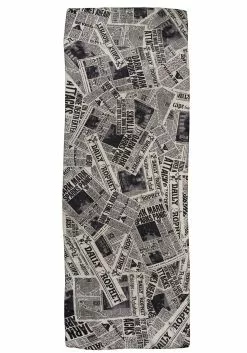 Elope Daily Prophet Newspaper Print White Lightweight Scarf -Costumes Sales daily prophet newspaper print lightweight scarf alt 2