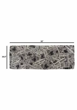 Elope Daily Prophet Newspaper Print White Lightweight Scarf -Costumes Sales daily prophet newspaper print lightweight scarf alt 4