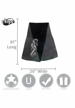 Elope Voldemort Dark Mark Lightweight Scarf -Costumes Sales dark mark lightweight scarf alt 3
