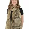 Elope Harry Potter | Deathly Hallows Lightweight Scarf 1 Elope Harry Potter | Deathly Hallows Lightweight Scarf -Costumes Sales deathly hallows lightweight scarf
