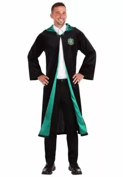 Jerry Leigh Deluxe Harry Potter Slytherin Adult Plus Size Robe Costume -Costumes Sales deluxe harry potter adult plus size slytherin robe costume