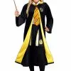 Jerry Leigh Deluxe Harry Potter Adult Plus Size Hufflepuff Robe Costume 2 Jerry Leigh Deluxe Harry Potter Adult Plus Size Hufflepuff Robe Costume -Costumes Sales deluxe harry potter plus size adult hufflepuff robe