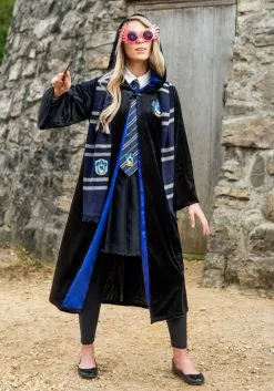 Jerry Leigh Deluxe Harry Potter Adult Plus Size Ravenclaw Robe Costume -Costumes Sales deluxe harry potter plus size adult ravenclaw robe costume l