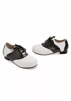 Ellie Black And White Saddle Shoes For Girls