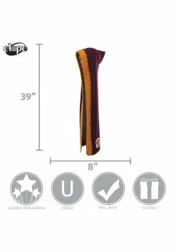 Elope Gryffindor Knit Maroon And Gold Costume Hood -Costumes Sales gryffindor knit hood alt 4