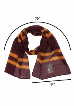 Elope Hogwarts Gryffindor Lightweight Scarf -Costumes Sales gryffindor lightweight scarf alt 2