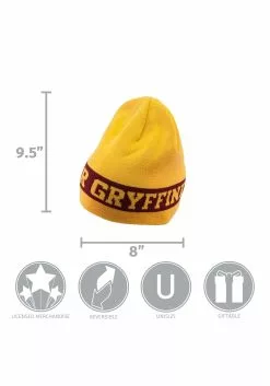 Elope Gryffindor Reversible Warm Knit Beanie 8 Elope Gryffindor Reversible Warm Knit Beanie -Costumes Sales gryffindor reversible knit beanie alt 2