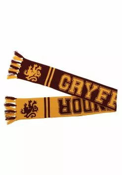 Elope Gryffindor Reversible Winter Knit Scarf 8 Elope Gryffindor Reversible Winter Knit Scarf -Costumes Sales gryffindor reversible knit scarf alt 2