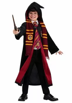 Jerry Leigh Harry Potter Kids Deluxe Gryffindor Robe Costume -Costumes Sales harry potter child deluxe gryffindor robe alt2