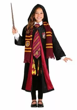Jerry Leigh Harry Potter Kids Deluxe Gryffindor Robe Costume -Costumes Sales harry potter child deluxe gryffindor robe alt6