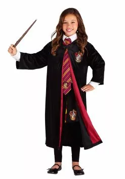 Jerry Leigh Harry Potter Kids Deluxe Gryffindor Robe Costume -Costumes Sales harry potter child deluxe gryffindor robe alt7