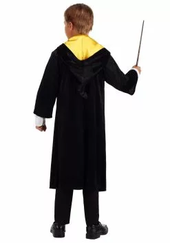 Jerry Leigh Harry Potter Kids Deluxe Hufflepuff Robe Costume -Costumes Sales harry potter child deluxe hufflepuff robe alt 5