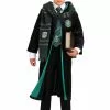 Jerry Leigh Harry Potter Kids Deluxe Slytherin Robe Costume -Costumes Sales harry potter child deluxe slytherin robe update
