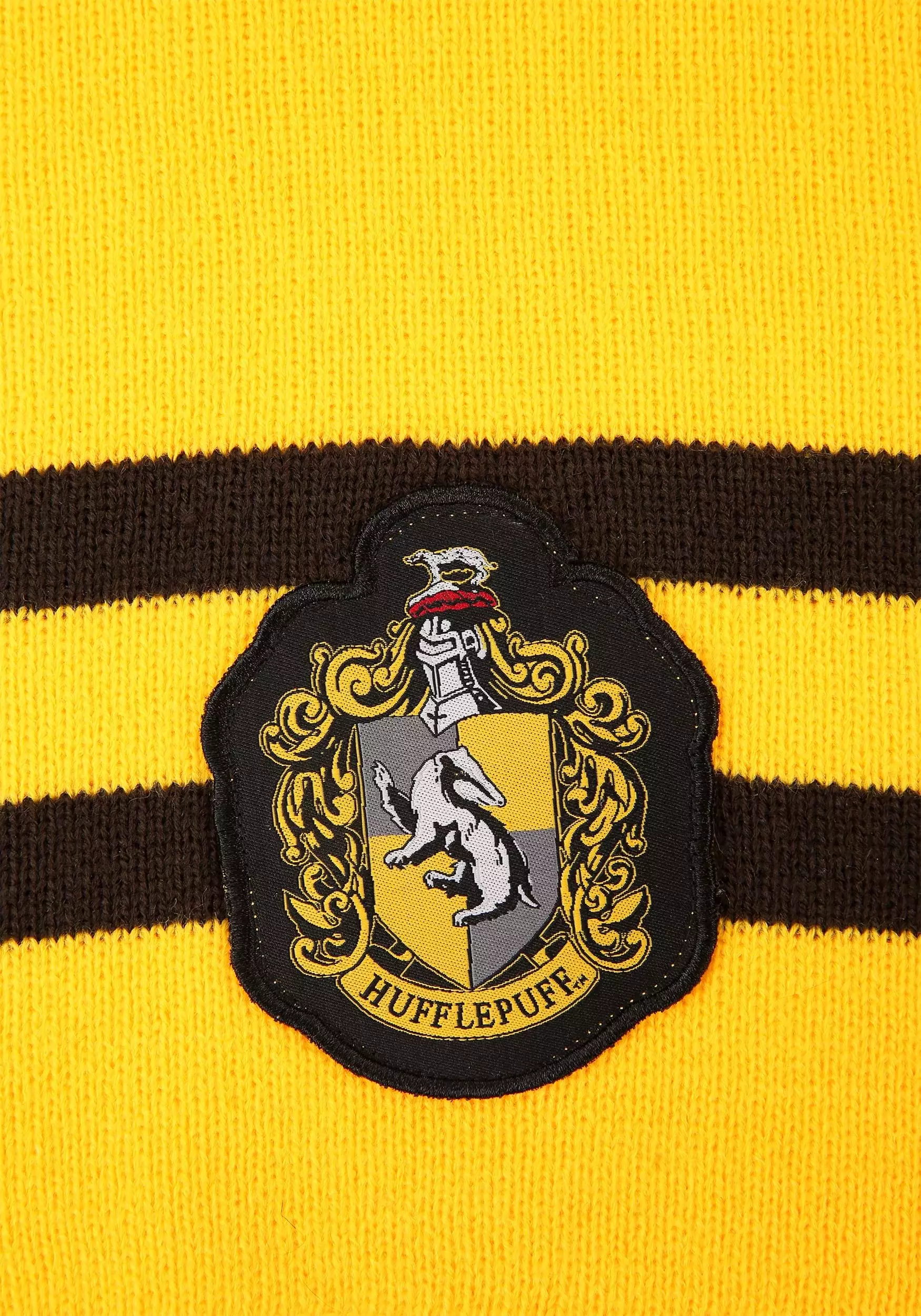 Elope Harry Potter Deluxe Hufflepuff Knit Scarf 4 Elope Harry Potter Deluxe Hufflepuff Knit Scarf - Image 2
