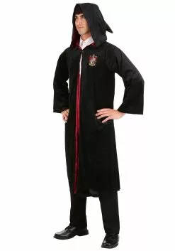 Jerry Leigh Deluxe Harry Potter Gryffindor Adult Plus Size Robe Costume -Costumes Sales harry potter plus size adult deluxe gryffindor rob alt 4