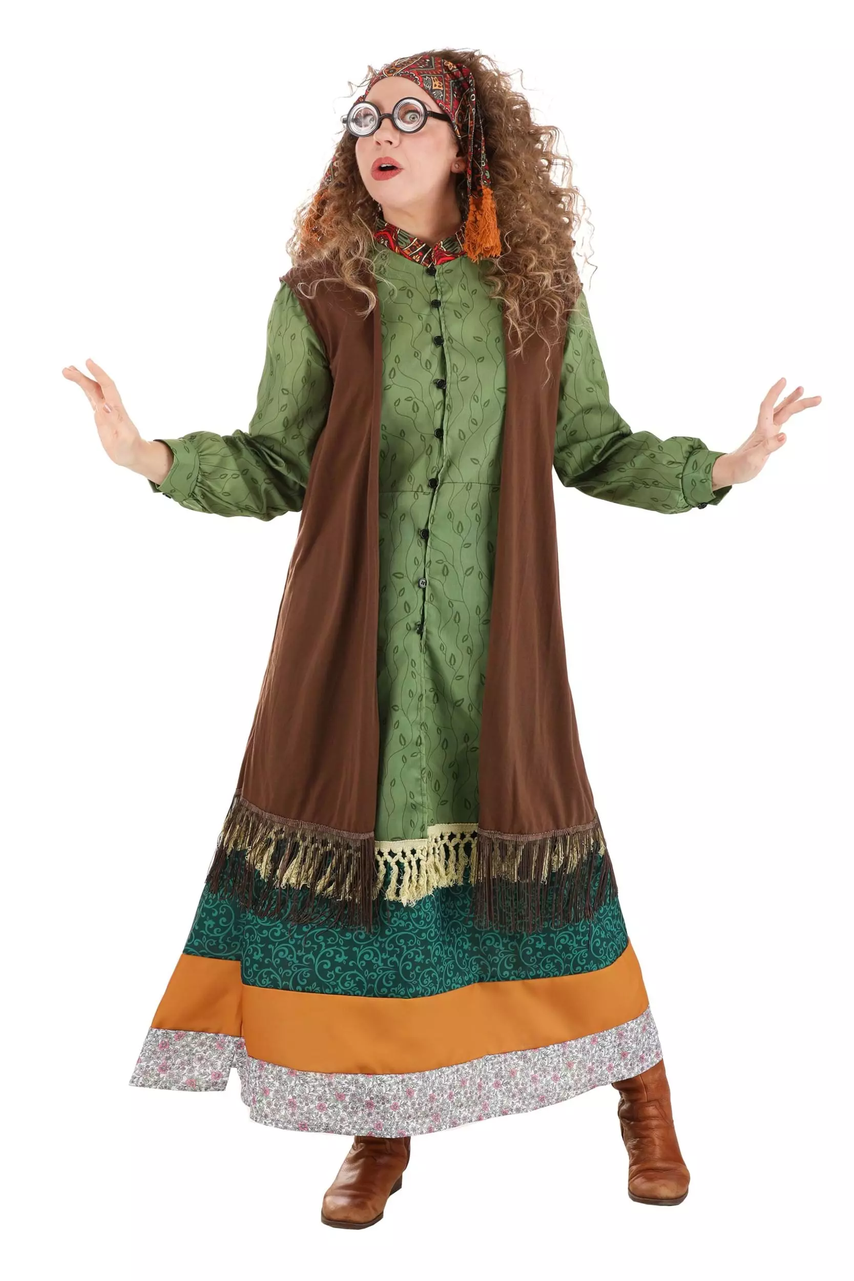 Jerry Leigh Harry Potter Deluxe Plus Size Professor Trelawney Costume For Women 4 Jerry Leigh Harry Potter Deluxe Plus Size Professor Trelawney Costume For Women - Image 2