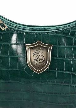 Bioworld Merchandising / Independent Sales Harry Potter Slytherin Metal Badge Shoulder Bag -Costumes Sales harry potter slytherin metal badge shoulder bag alt 4