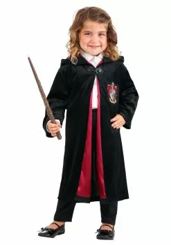 Jerry Leigh Harry Potter Deluxe Hermione Gryffindor Robe For Toddlers -Costumes Sales harry potter toddler deluxe hermione gryffindor sc alt 4