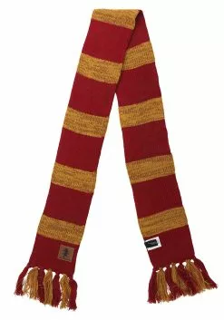 Elope Harry Potter Vintage Hogwarts Gryffindor Scarf -Costumes Sales harry potter vintage hogwarts gryffindor scarf alt 2