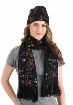Elope Knit Scarf Hogwarts House Emblem Constellations 10 Elope Knit Scarf Hogwarts House Emblem Constellations -Costumes Sales hogwarts house emblem constellations knit scarf alt 3