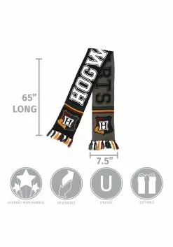 Elope Hogwarts Winter Reversible Knit Scarf -Costumes Sales hogwarts reversible knit scarf alt 3