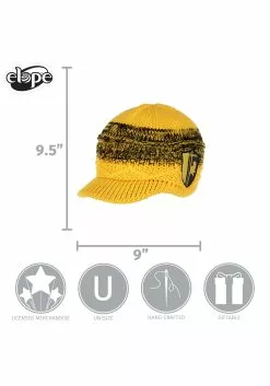 Elope Knit Brim Cap Hufflepuff -Costumes Sales hufflepuff knit brim cap alt 3