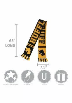 Elope Hufflepuff Reversible Winter Knit Scarf -Costumes Sales hufflepuff reversible knit scarf alt 3