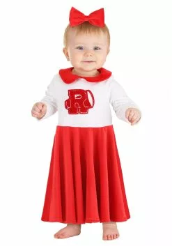 Fun Costumes Grease Rydell High Cheerleader Costume For Infants -Costumes Sales infant grease rydell high cheerleader costume alt 2