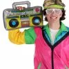 Partytime Costume & Lingerie (Yiwu) Factory Inflatable 80s Accessory Boombox