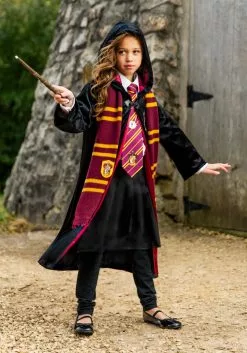 Jerry Leigh Harry Potter Kids Deluxe Gryffindor Robe Costume -Costumes Sales kids harry potter deluxe gryffindor robe costume girl