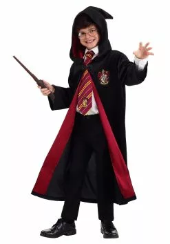 Jerry Leigh Harry Potter Deluxe Hermione Gryffindor Robe For Kids -Costumes Sales kids harry potter deluxe hermione gryffindor robe alt 4