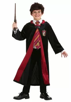 Jerry Leigh Harry Potter Deluxe Hermione Gryffindor Robe For Kids -Costumes Sales kids harry potter deluxe hermione gryffindor robe alt 7