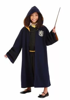 Elope Child Vintage Hogwarts Hufflepuff Robe -Costumes Sales kids vintage hogwarts hufflepuff robe alt 3