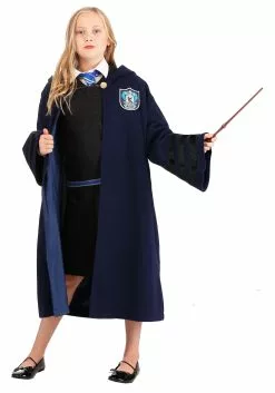 Elope Kids Harry Potter Vintage Hogwarts Ravenclaw Robe -Costumes Sales kids vintage hogwarts ravenclaw robe alt 6